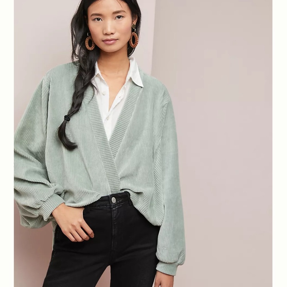 Anthropologie corduroy cardigan